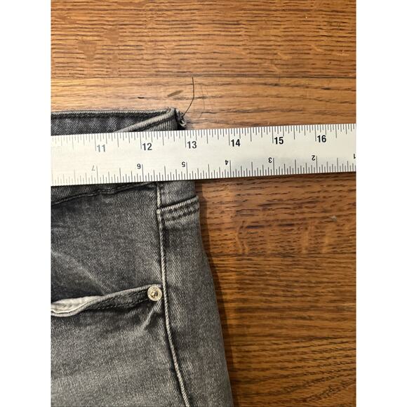 Zara Jeans Womens Grey Size 6 Split Hems Bottom Stretch - Picture 6 of 11